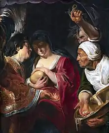 Jacob Jordaens, La Tentation de Madeleine.