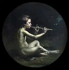 François-Alfred Delobbe,Le Joueur de flûte champêtre (1894).