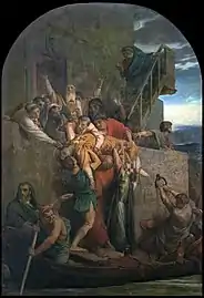 Alexandre Cabanel,Martyr chrétien descendu dans une barque (1855).