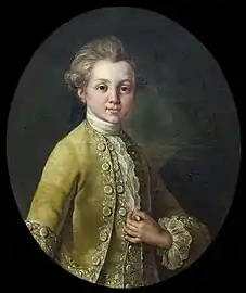André en 1773 (11 ans)