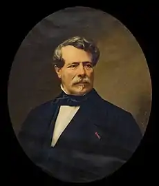 Narcisse Salières, Portrait de Charles Portal de Moux  (avant 1870).