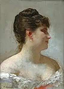 Fernand Cormon,Jeunes filles au bord de la mer (1870).