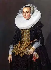 Portrait de femme, huile sur bois, Musée des Beaux-Arts de Carcassonne.