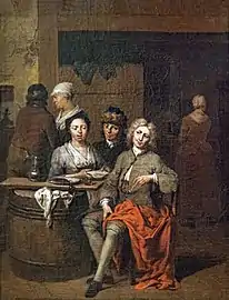 Jan Baptist Lambrechts, Scène dans un cabaret.