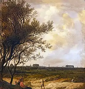 Anthonie Jansz. van der Croos, Vue de la ville de Leyde.