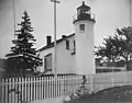 Le phare St. James dans le port de l'île Beaver avant la Seconde Guerre mondiale