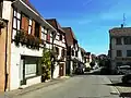 Maisons à colombages dans la rue Jean-Macé.