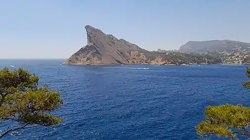 Bec de l'Aigle et baie de La Ciotat.