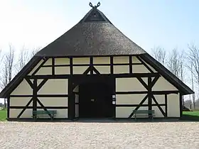 Maison de 1525 dans le musée de plein air de Schönberg (Mecklembourg-Poméranie-Occidentale).
