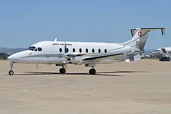 Beech 1900 D en soutien à Saragosse en 2016.