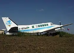 Beech 99 Airliner de la TAT utilisé en 1969