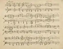 manuscrit autographe de Beethoven