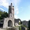 Les maisons au pied du beffroi.