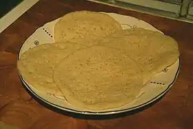 Baghrir, sorte de crêpe utilisée traditionnellement pendant le ramadan dans tout le Maghreb.