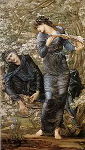 The Beguiling of Merlin, par Edward Burne-Jones, 1872–1877, Lady Lever Art Gallery