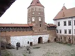 La cour intérieure du château