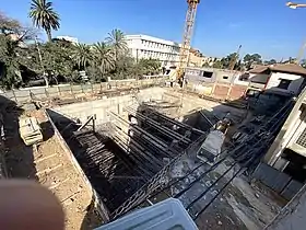 Vue de la station Hacen Badi en travaux