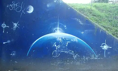 La terre vue du cosmos.