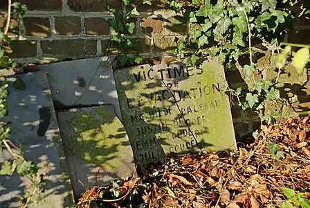 Anciennes plaques en pierre bleue.