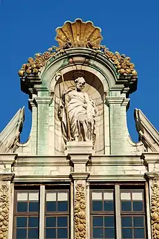 La statue de Saint-Gillespatron des graissiers.