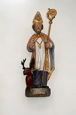 Statue de saint Hubert.