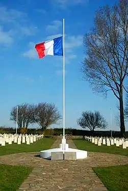 Le drapeau français.