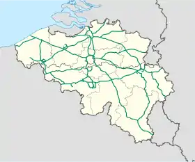 (Voir situation sur carte : réseau autoroutier de Belgique)