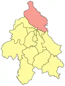 Localisation de Dunavski VenacДунавски Венац