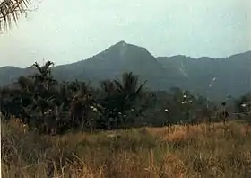 Vue du volcan Belirang-Beriti.