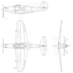 vue en plan de l’avion