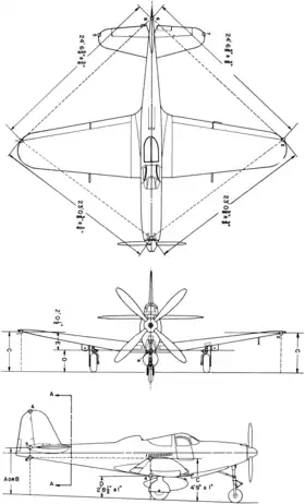 vue en plan de l’avion