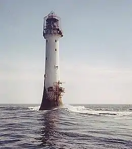 Le phare de Bell Rock (au large de l'Écosse).