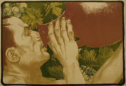 « La Soif », dessin et gravure pour Art et décoration (1899).