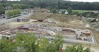La construction en juillet 2018.