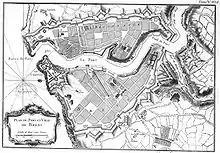 Plan du port et ville de Brest - 1764