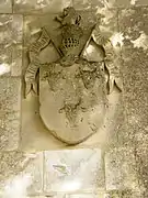 Armoirie, sur le pilier d'entrée du château