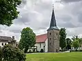 Église catholique St. Dionysius (bâtiment roman construit entre 1230 et 1250) à Belm.