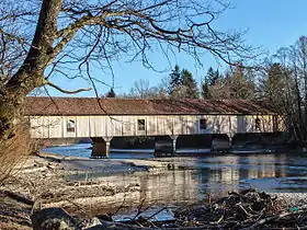 Vue de l'Auguetbrücke par-dessus l'Aar du côté nord.