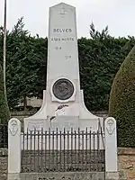 Monument aux morts« Monument aux morts 1914-1918 à Belvès », sur À nos grands hommes