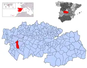 Localisation de Belvís de la Jara