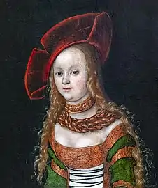 Portrait de jeune fille par Lucas Cranach l’Ancien