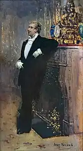 Jean Béraud, L'Acteur Coquelin aîné accoudé, Toulouse, Fondation Bemberg.