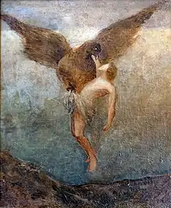 L'enlèvement de Ganymède par Odilon Redon