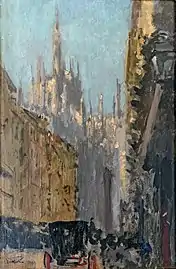 La cathédrale de Milan (1895) par Walter Sickert