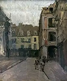 La rue Ste Catherine et les vieilles arcades, Dieppe par Walter Sickert (1900-1902)