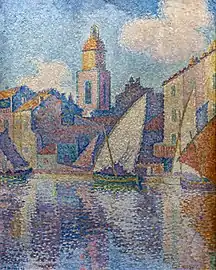 Le clocher de Saint-Tropez (1896), huile sur toile (82 × 64 cm), Fondation Bemberg (Toulouse).