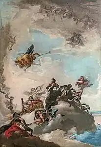 Le triomphe d'Hercule par Giandomenico Tiepolo