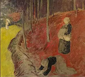 Les Ramasseuses de fougères au Bois d'Amour par Paul Sérusier (1910)