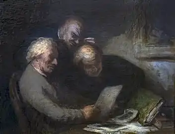 Les collectionneurs d'estampes par Honoré Daumier