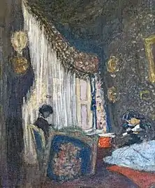 Madame Hessel à sa fenêtre par Edouard Vuillard
